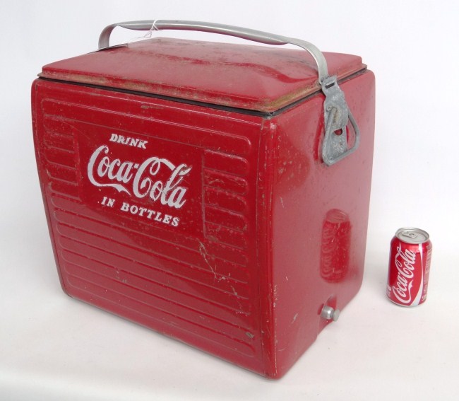 Vintage Coca Cola cooler.