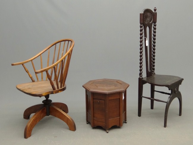 Lot including commode revolving 163177