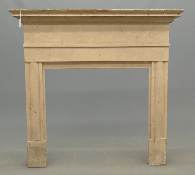 19th c. fireplace mantle. 54''