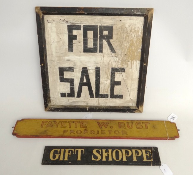 Lot three trade signs including 16317e