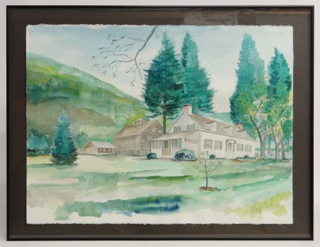 Watercolor on paper home on Rt  163197