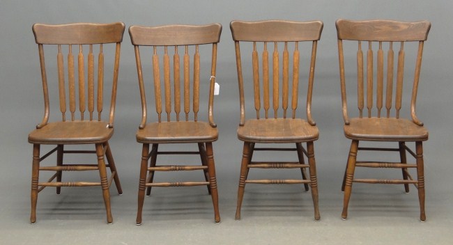 Set of four Victorian chairs one