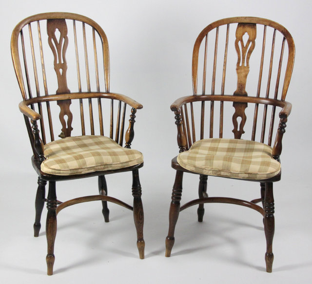 A pair of 19th Century ash and