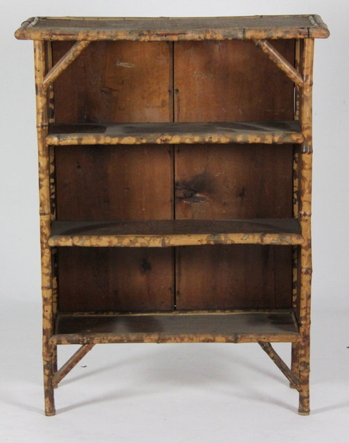 A bamboo framed bookcase 77cm 30 25  1633a7