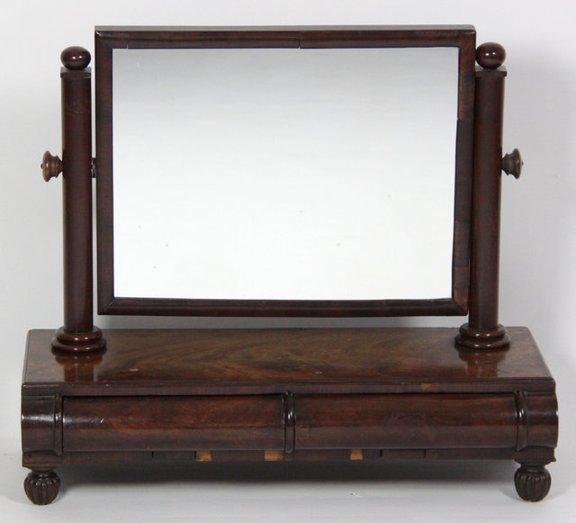A William IV mahogany two-drawer