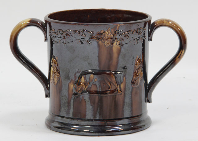 A 19th Century treacle glaze two handled 163472