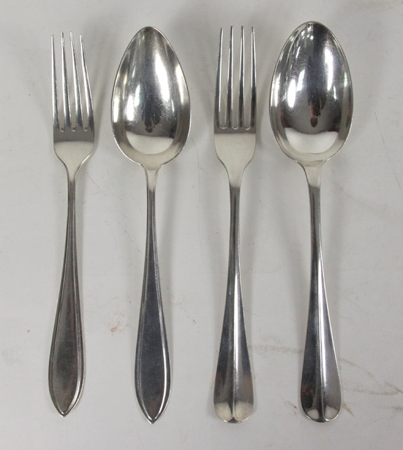 A Dutch silver Hanoverian pattern spoon