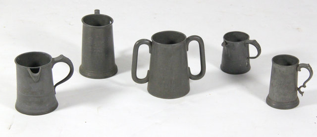 Sundry pewter including prize cups 1634cb