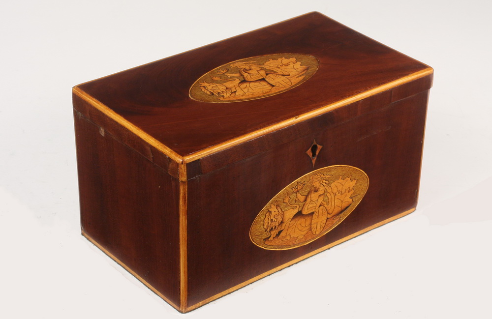 TEA BOX Late 18th c English Tea 16353d