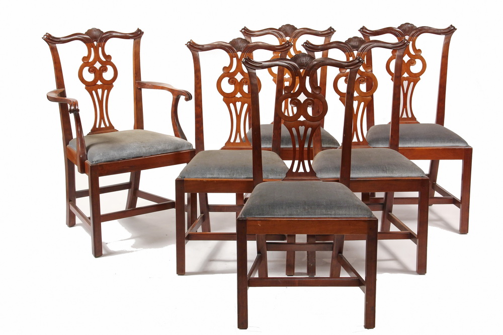 SET 6 CHAIRS Custom Chippendale 163569