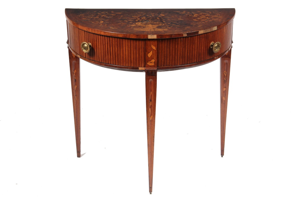 DUTCH INLAID HALL TABLE Diminutive 163575