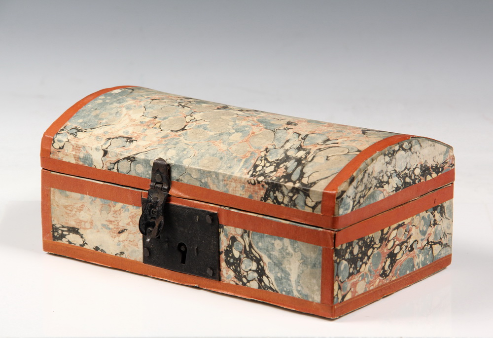 DOME TOP BOX -wood decorated overall