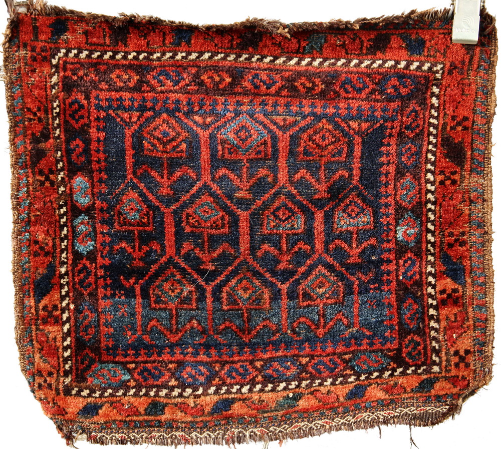 AREA RUG 2 x 22 Baluch Bag face 1635b6