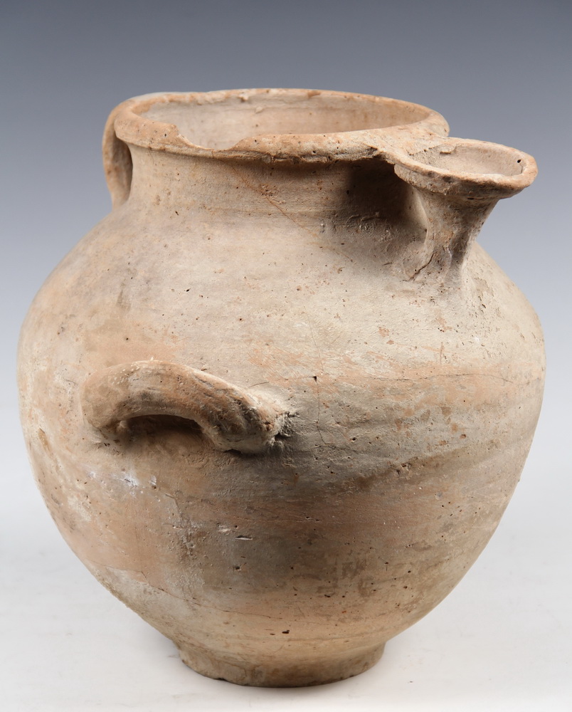 ANCIENT POTTERY Large Three Handled 163608