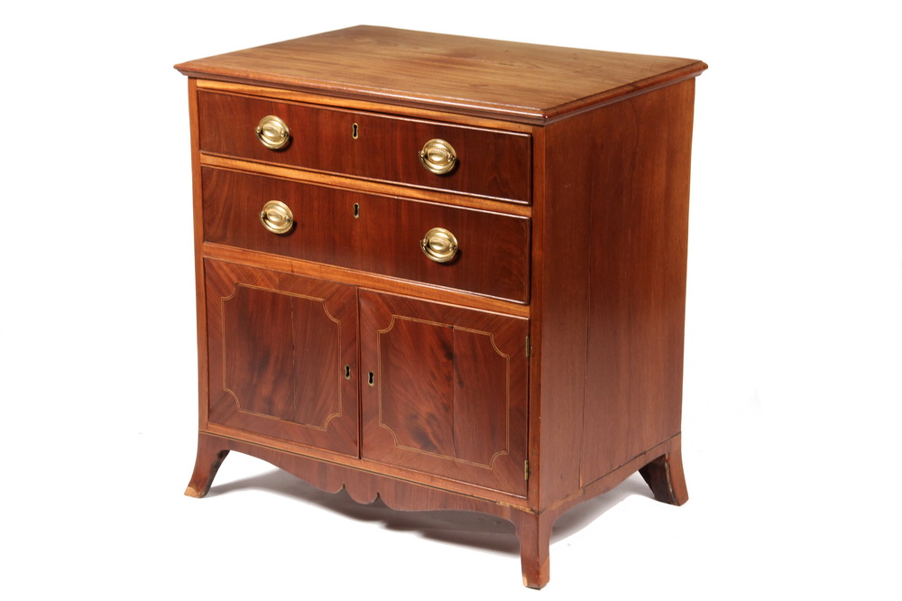 COMMODE Period Hepplewhite Mahogany 163616