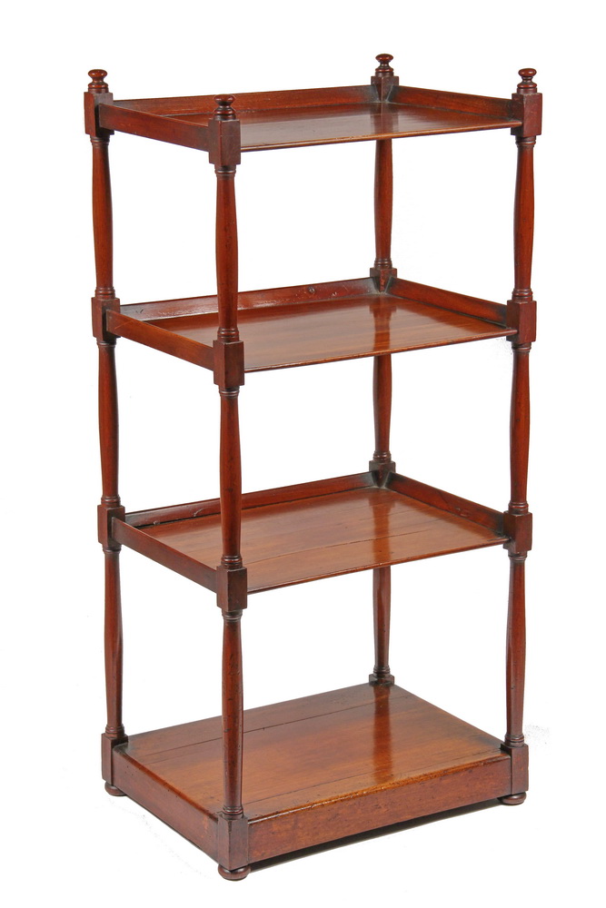 DISPLAY SHELF 19th c Mahogany 16361b