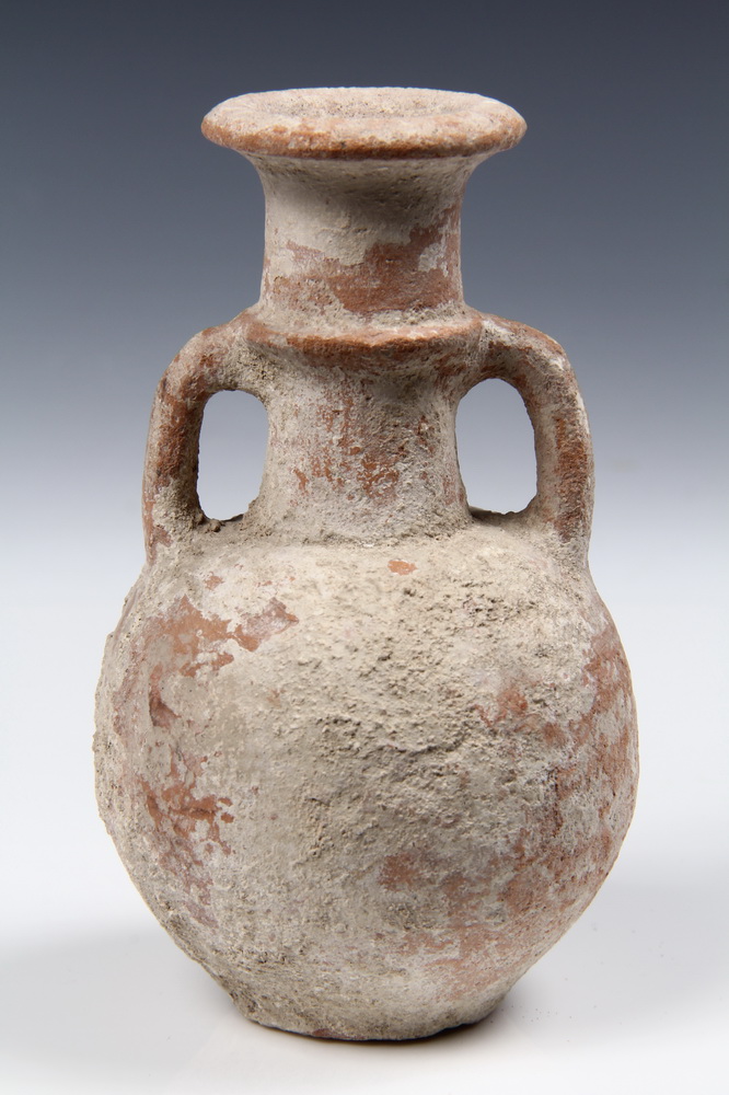 ANCIENT POTTERY - Small Two-Handled