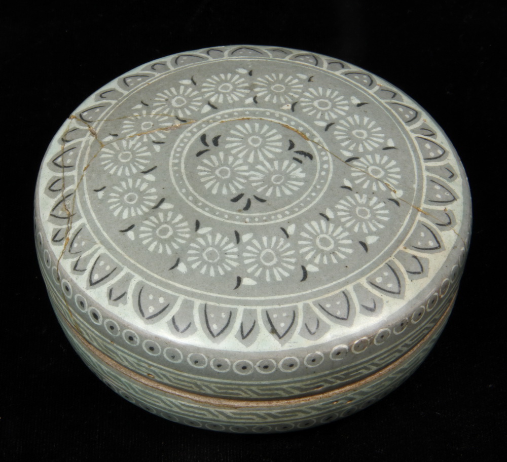 KOREAN COSMETIC BOX Inlaid Celadon 16366c