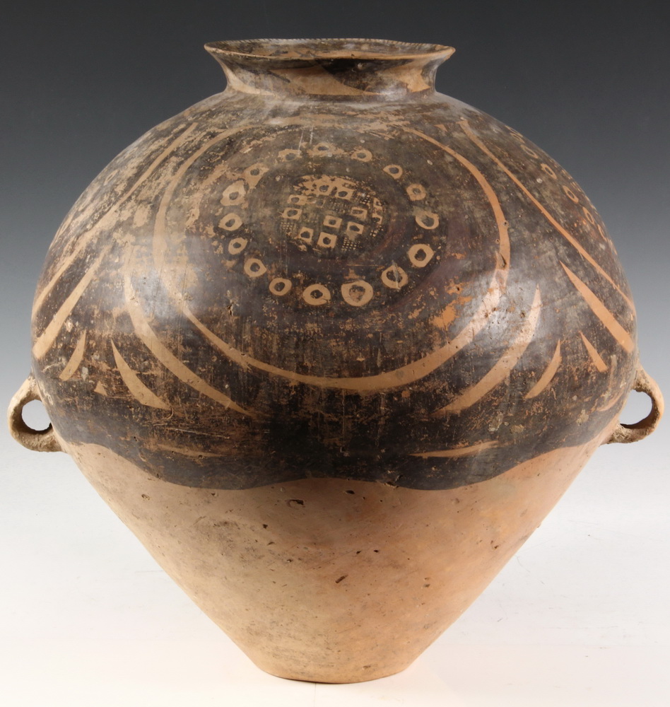 CHINESE POTTERY JAR made over 16366f