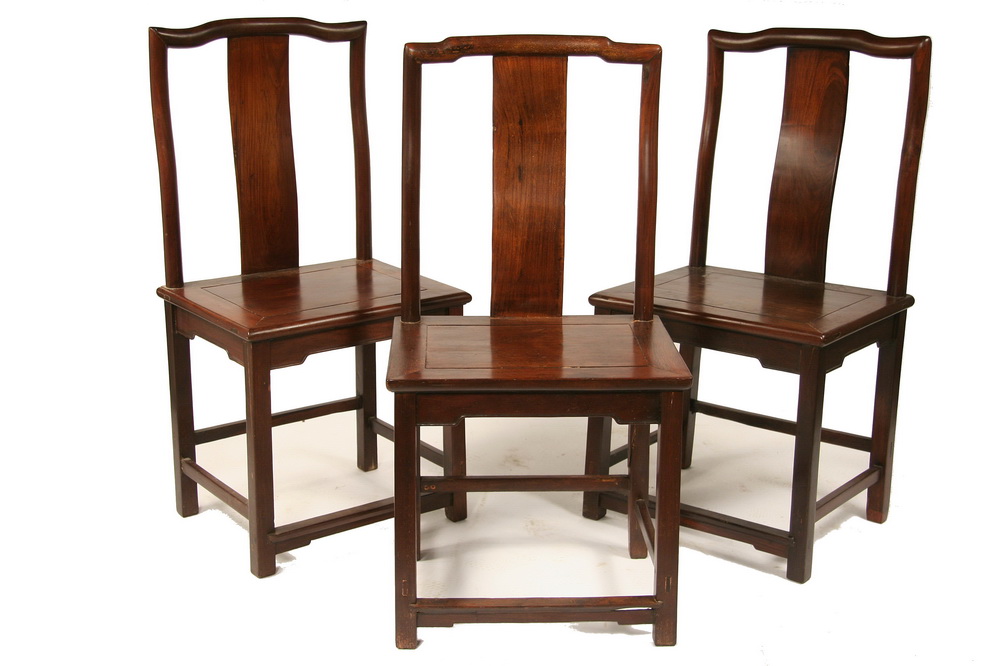  3 CHINESE CHAIRS Three Matching 16369c