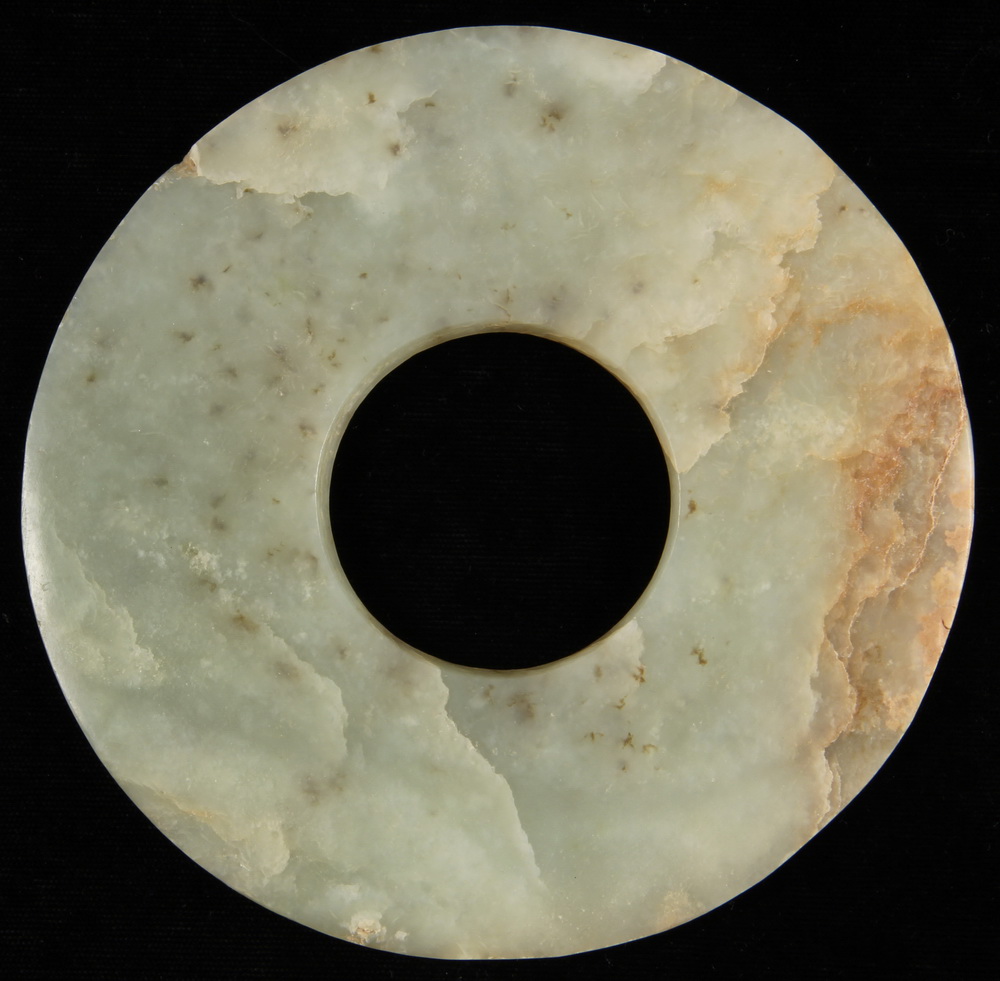 CHINESE JADE BI DISC Neolithic 1636d0