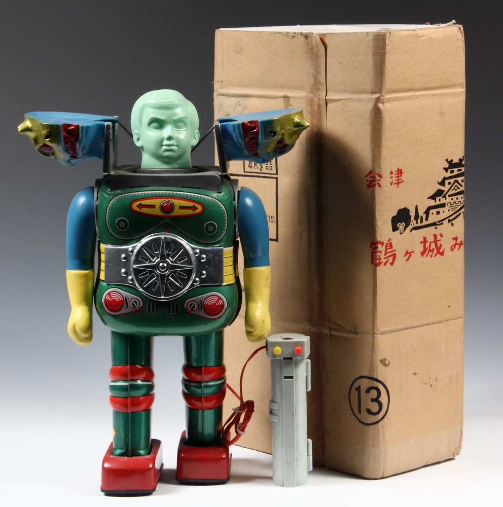 X RARE JAPANESE TIN ROBOT TOY  1636e8