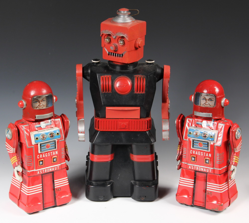 (3) TOY ROBOTS - All 1950s Vintage