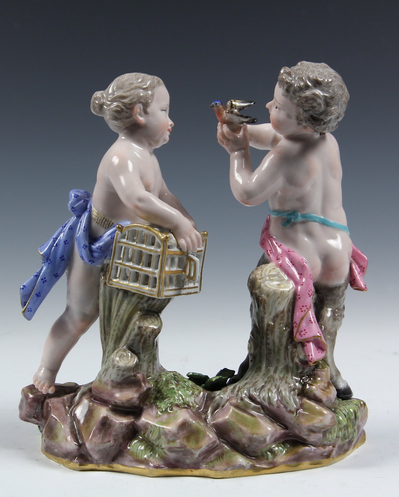 MEISSEN FIGURINE - Infant Satyr