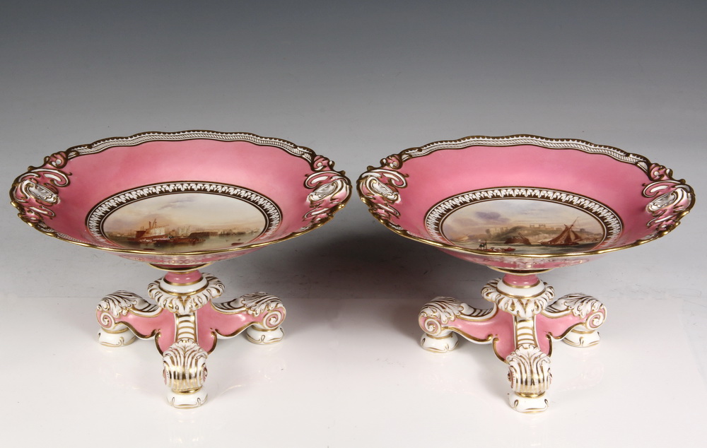 PAIR OF TAZZAS - Royal Crown Derby Tazzas