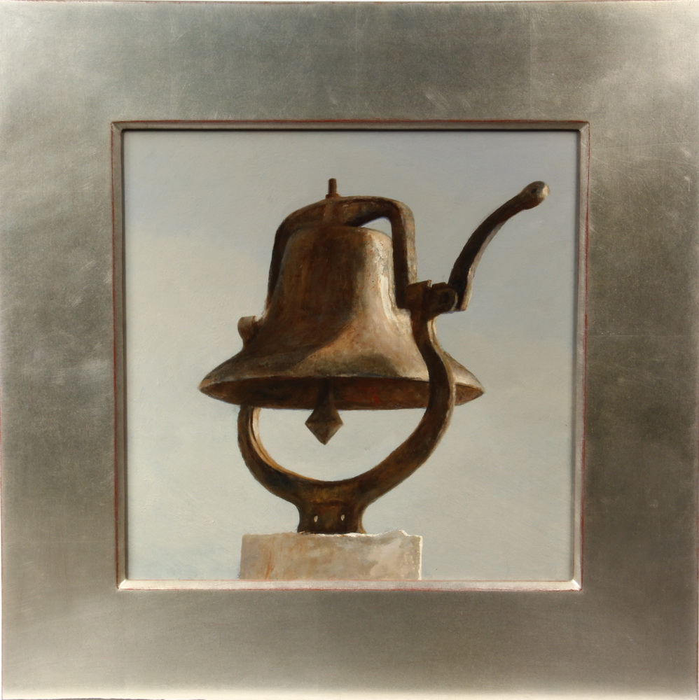 OIL ON PAPER LAID TO PANEL - The Bell