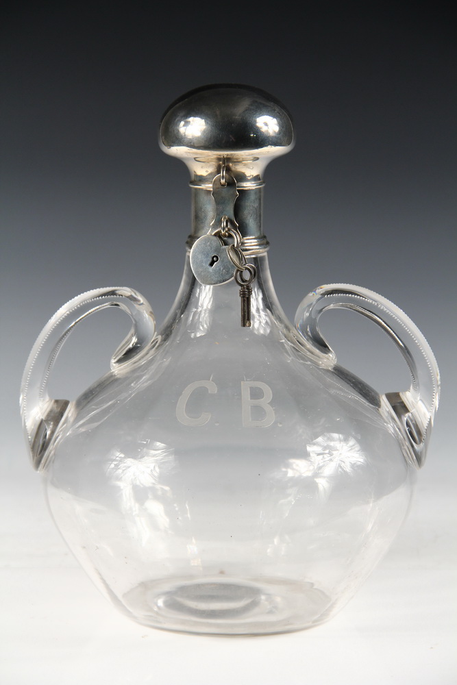 STERLING MOUNTED DECANTER - Art