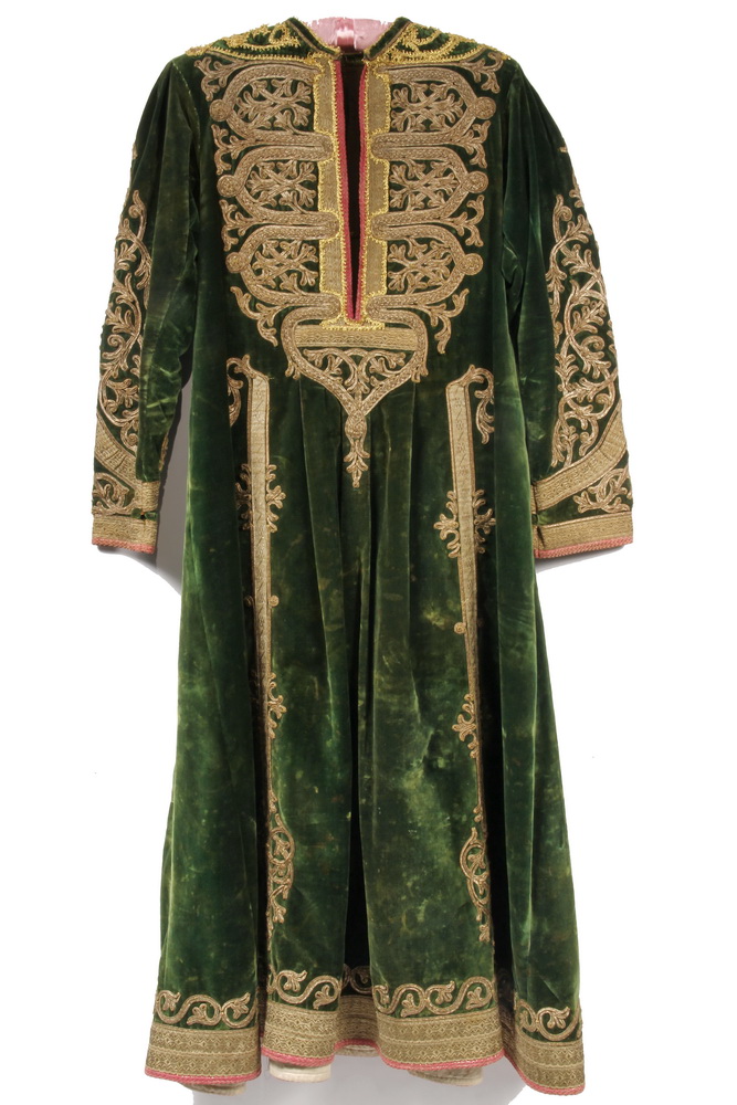 EARLY MOROCCAN ROBE Bright Green 16379c