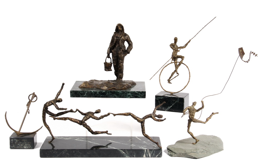  5 BRONZE SCULPTURES Five Sculptures 1637d0