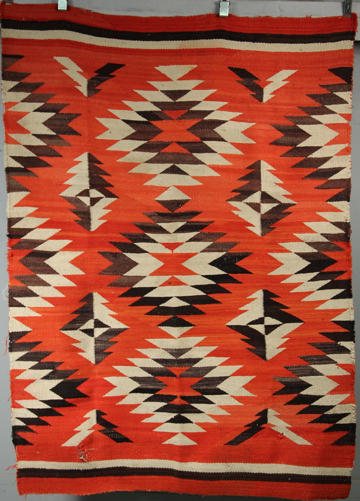 NATIVE AMERICAN RUG - 19th c Navajo