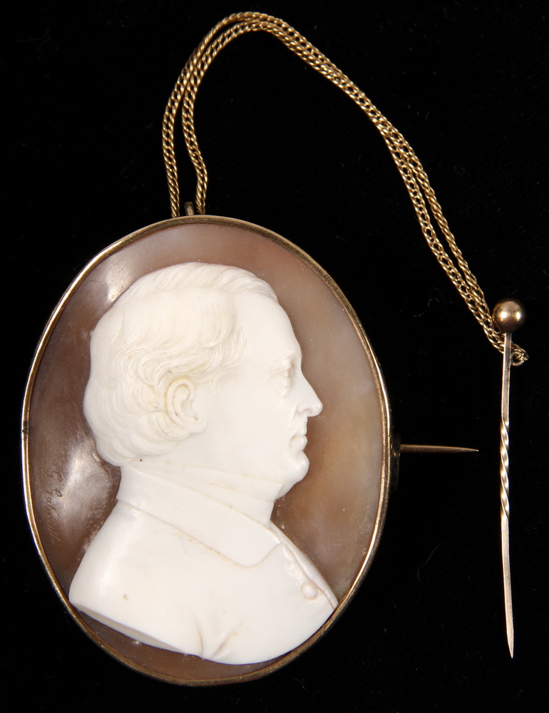 SIGNED PORTRAIT CAMEO OF C. P.