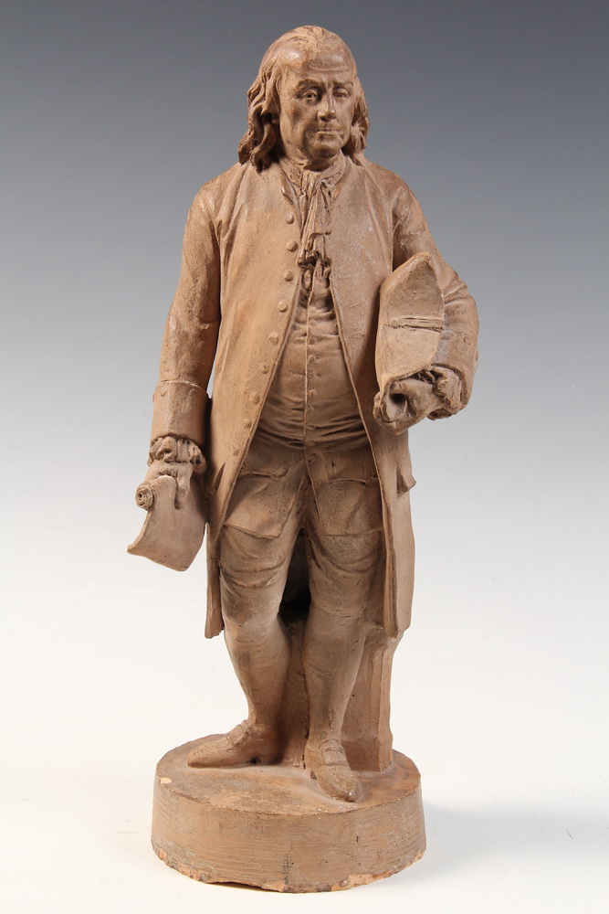 SCULPTURE OF BENJAMIN FRANKLIN  1637fd