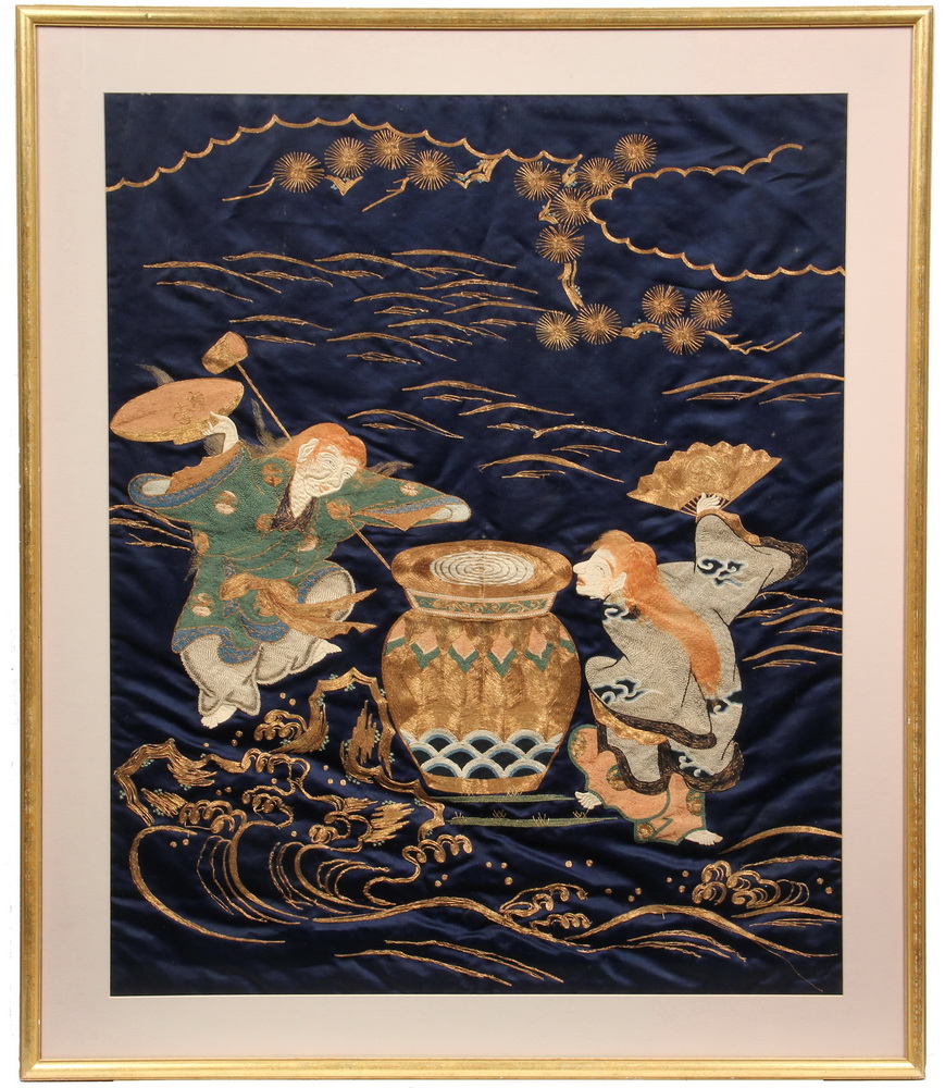 JAPANESE EMBROIDERY - 19th c Japanese