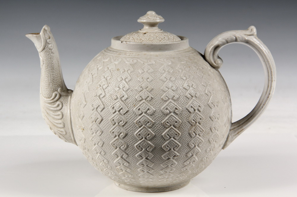 ARGYLE TEAPOT - Smear-glazed stoneware