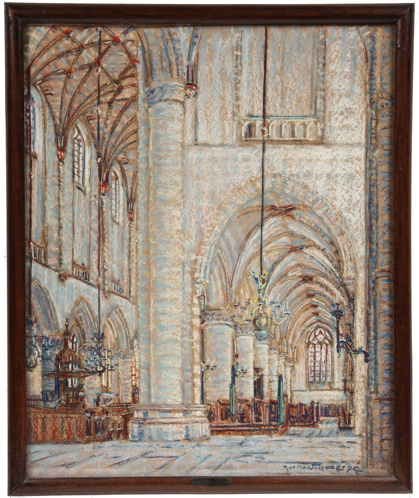 PASTEL Interieur St Bayo Kirche 163854