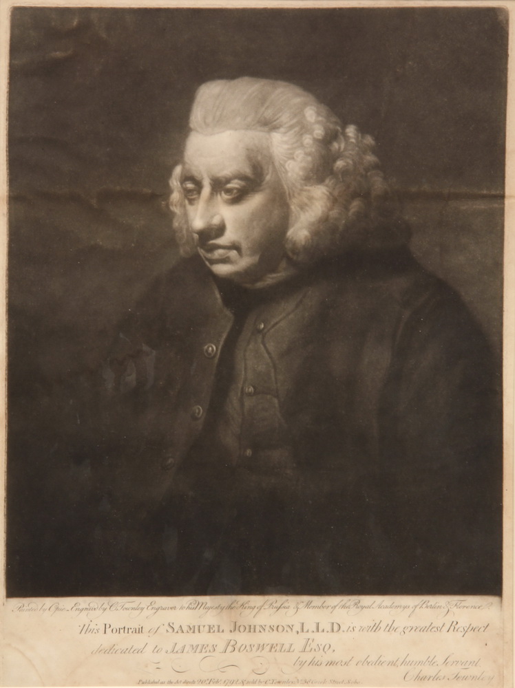 MEZZOTINT PORTRAIT OF DR SAMUEL 1638fc