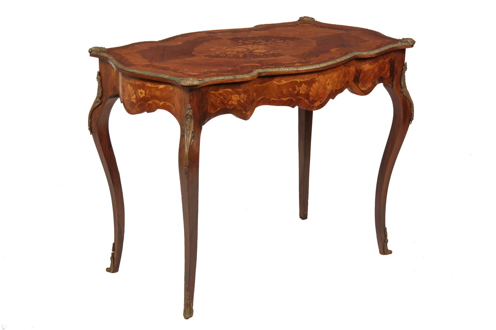 FRENCH LIBRARY TABLE - 19th c Louis