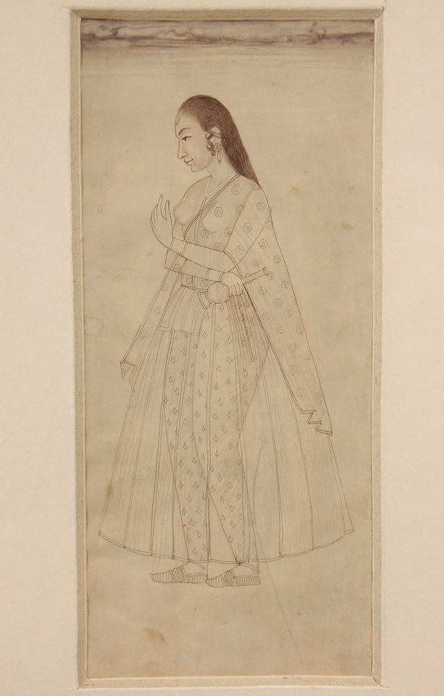 CONTINENTAL INDIAN DRAWING - 18th c