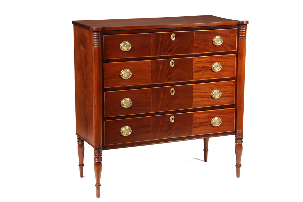 FEDERAL PERIOD CHEST Four Drawer 163e57