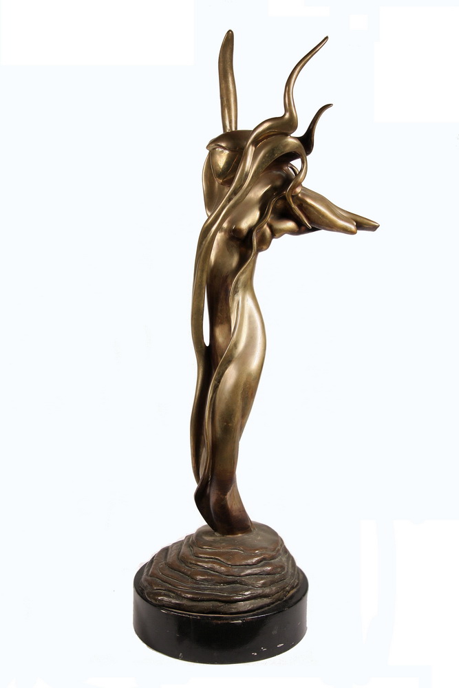 BRONZE SCULPTURE - Abstract Figural