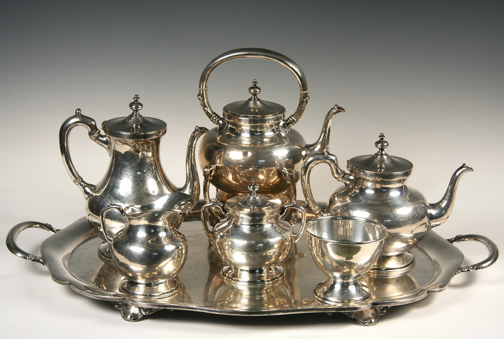 (7 PC) MEXICAN STERLING COFFEE & TEA