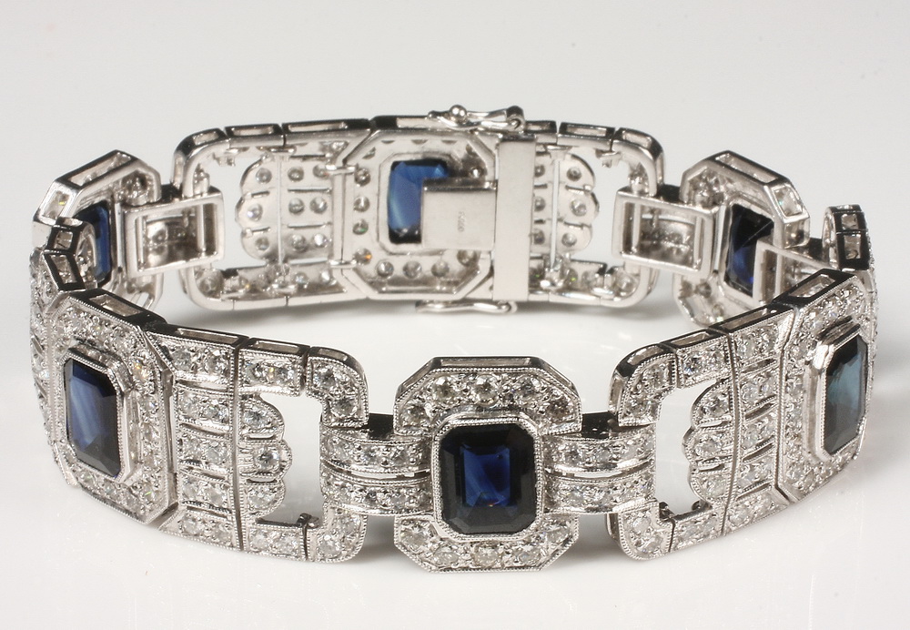 BRACELET One platinum Art Deco 163f28