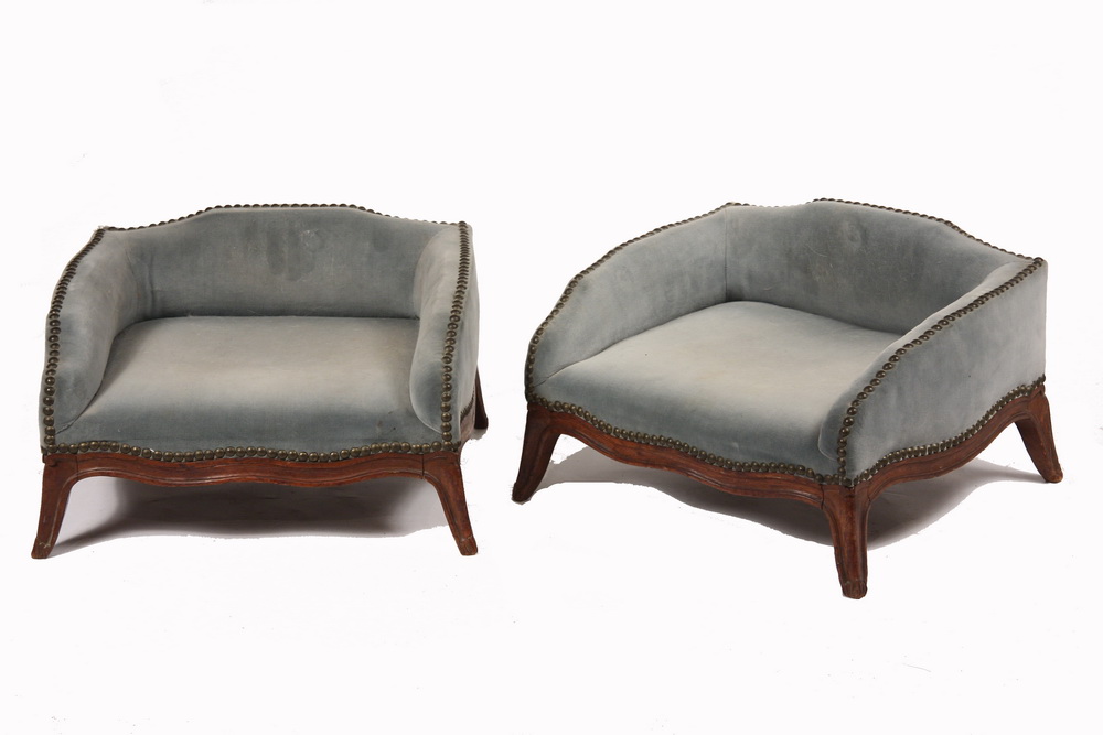 PAIR FRENCH FOOTSTOOLS Custom 163f77