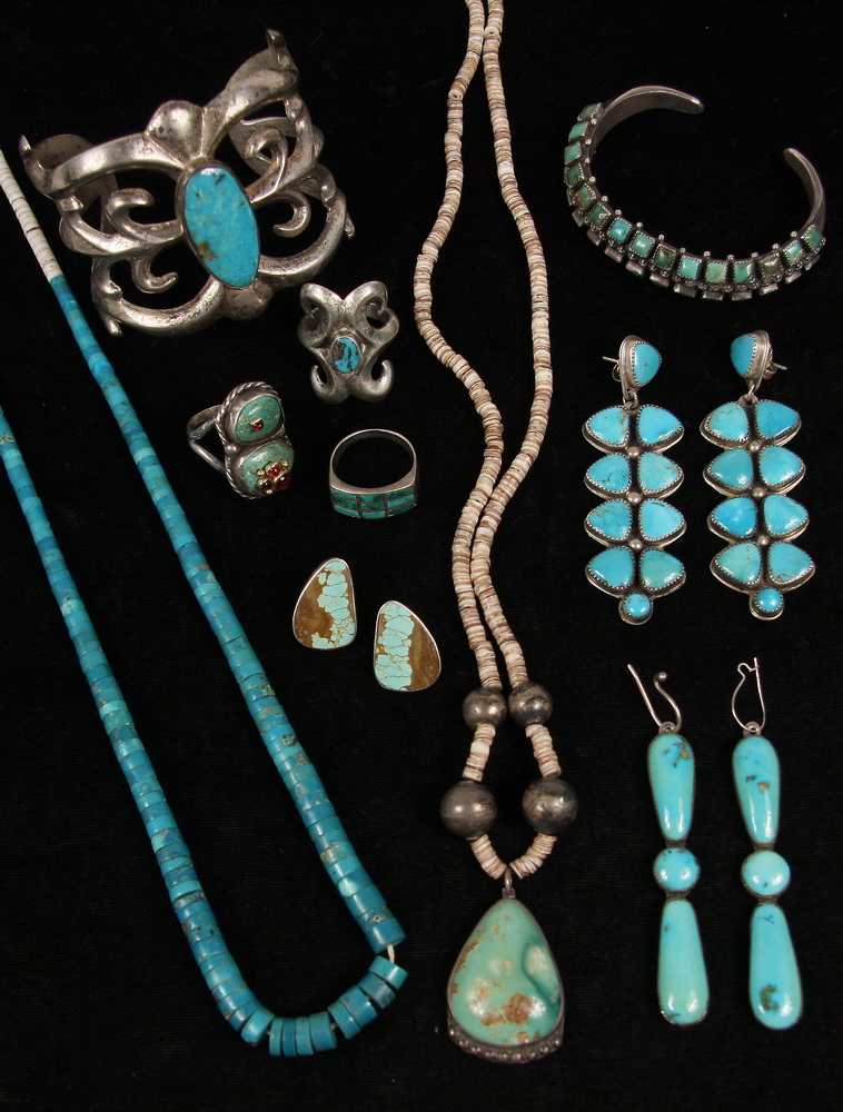 JEWELRY LOT Sterling and Turquoise 164038