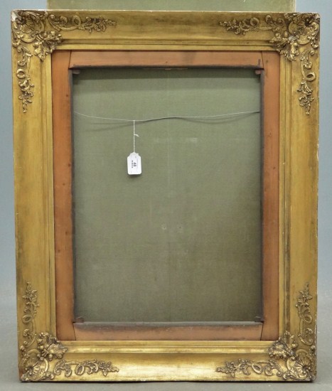 19th c. gilt frame. Has lable verso