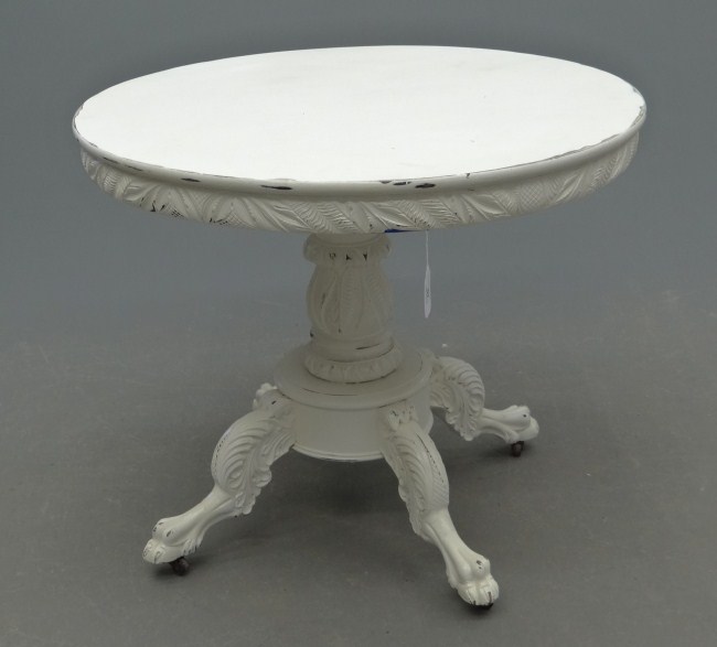 Victorian carved base center table